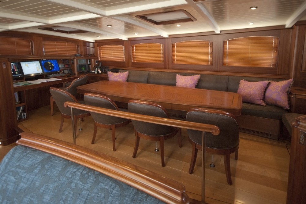 athos yacht interior